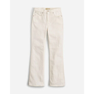 Madewell Petite Kick Out Crop Jeans Pure White Stretch Casual P33 NWT